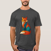 Geometric fox trending shirt (Voorkant)