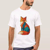 Geometric fox trending shirt (Voorkant)