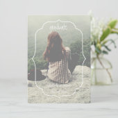 Geometric Frame Graduation Announcement Aankondiging (Staand voorkant)