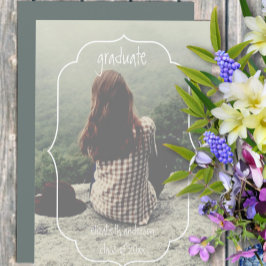 Geometric Frame Graduation Announcement Aankondiging