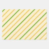 Geometric Fresh Yellow Lemon Style Inpakpapier Vel (Voorkant)