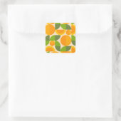 Geometric Fruit Vierkante Sticker (Tas)