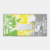 Geometric Funky Abstracte Lithromantische Pridevla Bureaumat (Keyboard & Muis)
