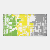 Geometric Funky Abstracte Lithromantische Pridevla Bureaumat (Voorkant)