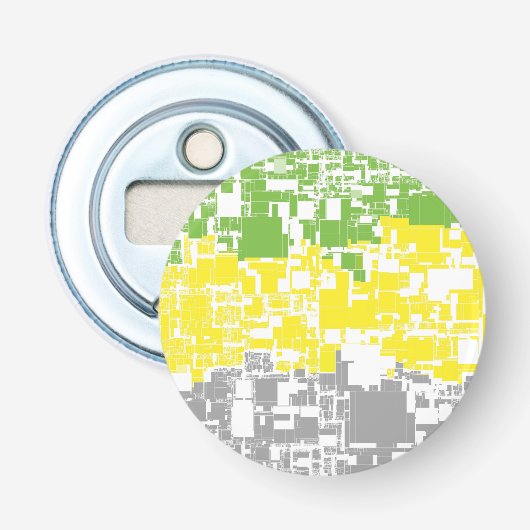 Geometric Funky Abstracte Lithromantische Pridevla Button Flesopener (Voorkant)