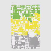 Geometric Funky Abstracte Lithromantische Pridevla Golfhanddoek (Voorkant)
