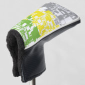 Geometric Funky Abstracte Lithromantische Pridevla Golfheadcover (3/4 voorkant)