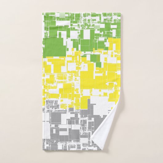 Geometric Funky Abstracte Lithromantische Pridevla Handdoek (Handdoek)