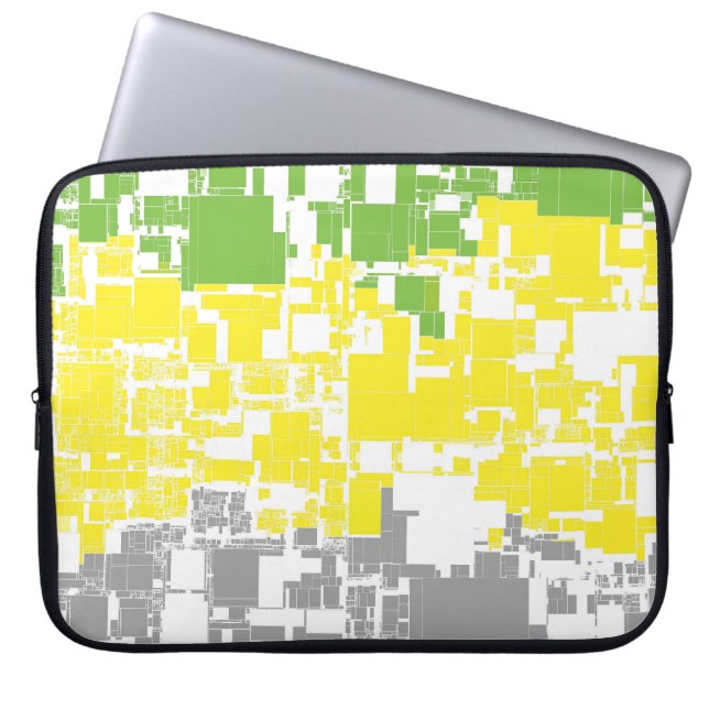 Geometric Funky Abstracte Lithromantische Pridevla Laptop Sleeve (Voorkant)