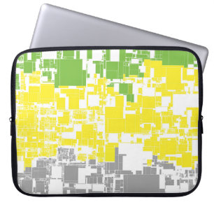Geometric Funky Abstracte Lithromantische Pridevla Laptop Sleeve