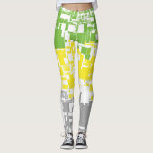 Geometric Funky Abstracte Lithromantische Pridevla Leggings (Voorkant)