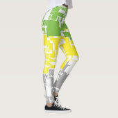 Geometric Funky Abstracte Lithromantische Pridevla Leggings (Rechts)