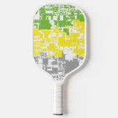 Geometric Funky Abstracte Lithromantische Pridevla Pickleball Paddle (Achterkant)