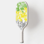 Geometric Funky Abstracte Lithromantische Pridevla Pickleball Paddle (Links)