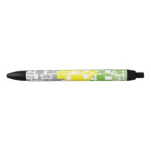 Geometric Funky Abstracte Lithromantische Pridevla Zwarte Inkt Pen (Voorkant)