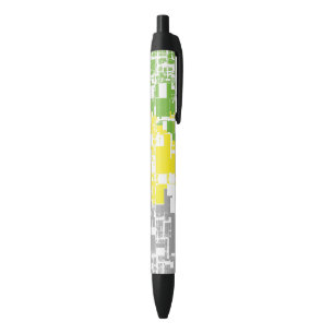 Geometric Funky Abstracte Lithromantische Pridevla Zwarte Inkt Pen
