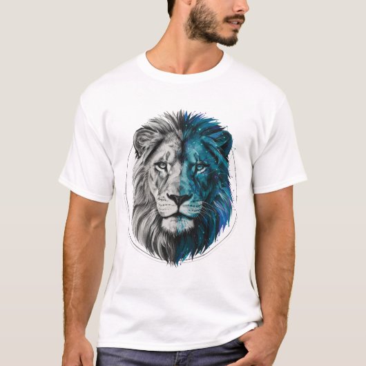 Geometric Fusion Leeuw T-shirt (Voorkant)