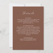 Geometric Glittering Metallic Luxury Wedding Invit Kaart (Achterkant)