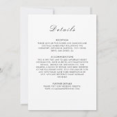 Geometric Glittering Metallic Luxury Wedding Invit Kaart (Achterkant)