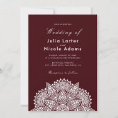 Geometric Glittering Metallic Luxury Wedding Kaart (Voorkant)