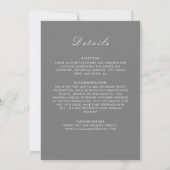 Geometric Glittering Metallic Luxury Wedding Kaart (Achterkant)