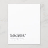 Geometric Glow Graduation Party Flyer (Achterkant)