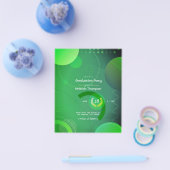 Geometric Glow Graduation Party Flyer (Enkel)