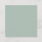 Geometric Gold Blue Green Wedding Reception Informatiekaartje (Achterkant)