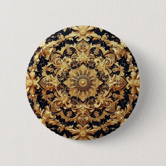 Geometric Gold design Button (Voorkant)