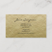 Geometric Gold Gradient Visitekaartje (Achterkant)