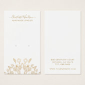 Geometric Gold Mandala Veroorring Display Kaart (Voorkant /achterkant)