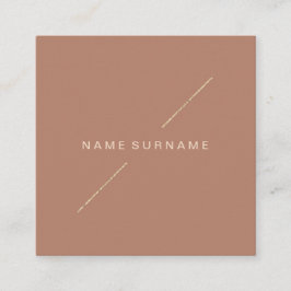 Geometric Gold Modern Minimalist Social Media Brow Vierkante Visitekaartje
