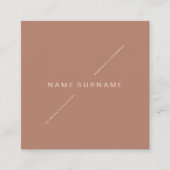 Geometric Gold Modern Minimalist Social Media Brow Vierkante Visitekaartje (Voorkant)