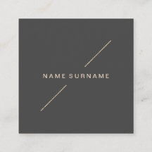 Geometric Gold Modern minimalistisch donkergrijs