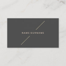 Geometric Gold Modern minimalistisch donkergrijs