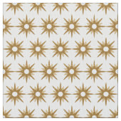  Geometric Gold Starburst Patroon Stof (Close Up)