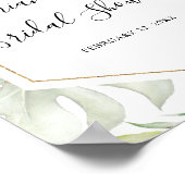 Geometric Gold Tropical Vrijgezellenfeest Welkom Poster (Hoek)