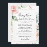 Geometric Gold Wedding Kissing Menu Game Kaart<br><div class="desc">Deze geometrische gouden bruiloft-menukaart is perfect voor een moderne trouwreceptie. Het ontwerp is voorzien van met de hand verfde botanische groen- en goudbladerbladeren met roze,  blozen,  witte bloemen,  die een elegant geometrisch lijst aanhangen.</div>