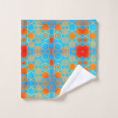 Geometric Graphic Motif Modern Trend Bad Handdoek (Wasdoekje)