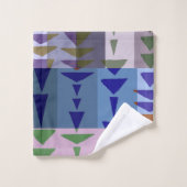 Geometric Graphic Motif Modern Trend  Bad Handdoek (Wasdoekje)