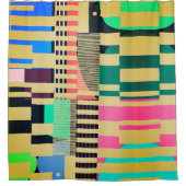 Geometric Graphic Motif Modern Trend Douchegordijn (Voorkant)