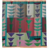 Geometric Graphic Motif Modern Trend Douchegordijn (Voorkant)