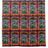  Geometric Graphic Motif Modern Trend Shower Curta Douchegordijn (Voorkant)