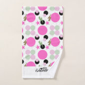Geometric graphic power girl bad handdoek (Handdoek)