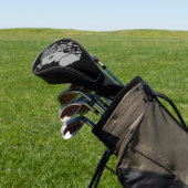 Geometric Gray Wolf Golfheadcover (Insitu)