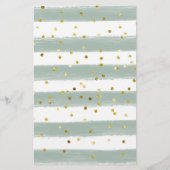 Geometric Greenery Baby in Bloom Wensen voor Baby (Achterkant)