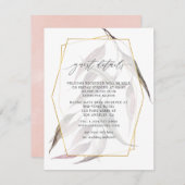 Geometric Greenery Gastgegevens Informatiekaartje (Voorkant / Achterkant)