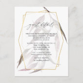 Geometric Greenery Gastgegevens Informatiekaartje (Voorkant)