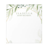 Geometric Greenery Notitieblok (Voorkant)