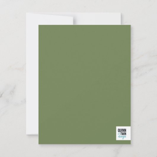 Geometric Greenery Notitiekaartje (Achterkant)